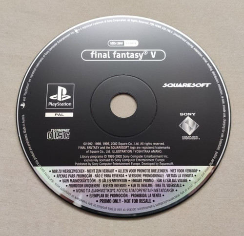 Final fantasy solo disco - v,